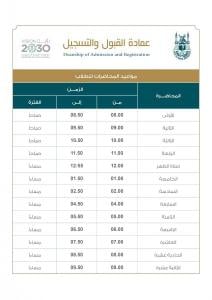 اللقاءات التعريفية للانتساب بالكلية الجامعية بالقنفذة للفصل الدراسي الأول  ١٤٤١-١٤٤٢ عن بعد